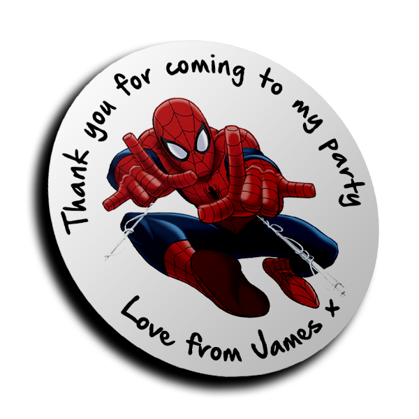 Personalised Stickers - Spiderman
