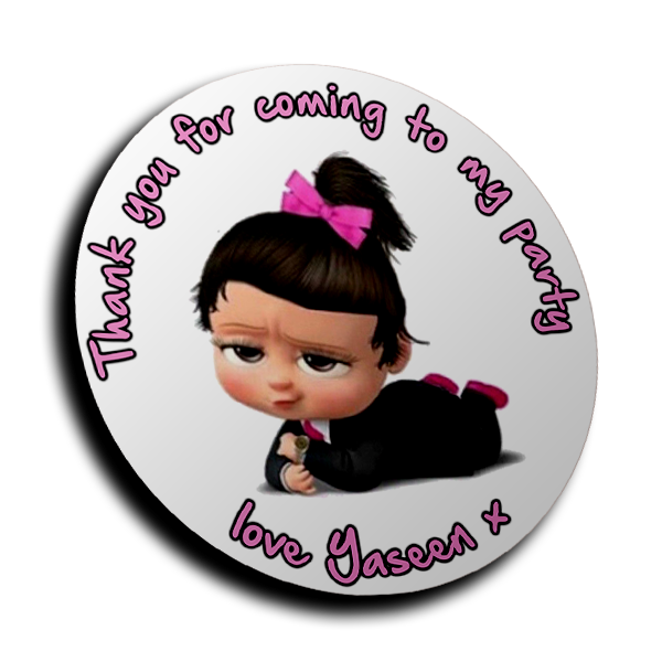 Personalised Stickers - Boss Baby Girl