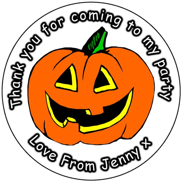 Personalised Stickers - Halloween Pumpkin 1 - Image 2