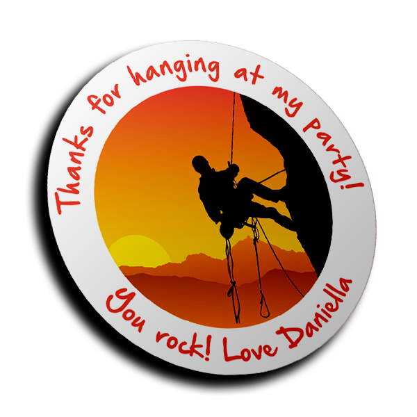 Personalised Stickers - Climbing