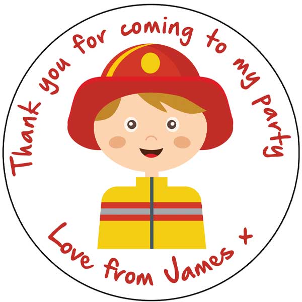 Personalised Stickers - Fireman - Image 2