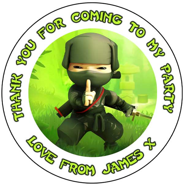 Personalised Stickers - Ninja - Image 2