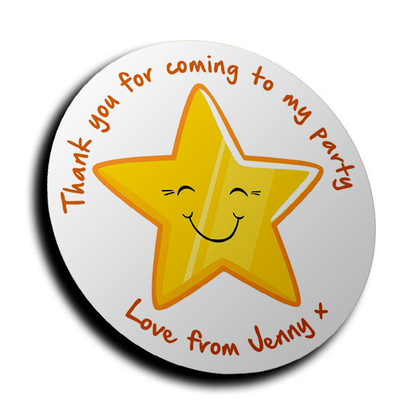 Personalised Stickers - Cute Star
