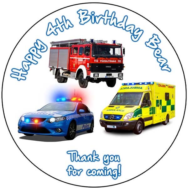 Personalised Stickers - Emergency Services - Image 2