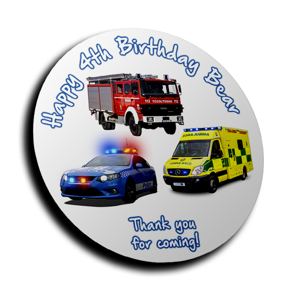 Personalised Stickers - Emergency Services