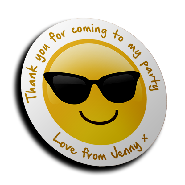 Personalised Stickers - Emoji Sunglasses