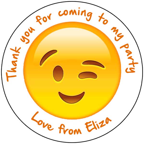 Personalised Stickers - Emoji Wink - Image 2