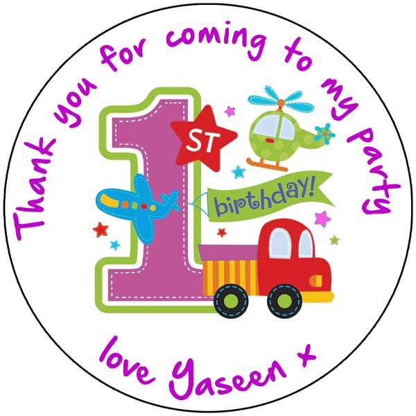 Personalised Stickers - First Birthday - Image 3