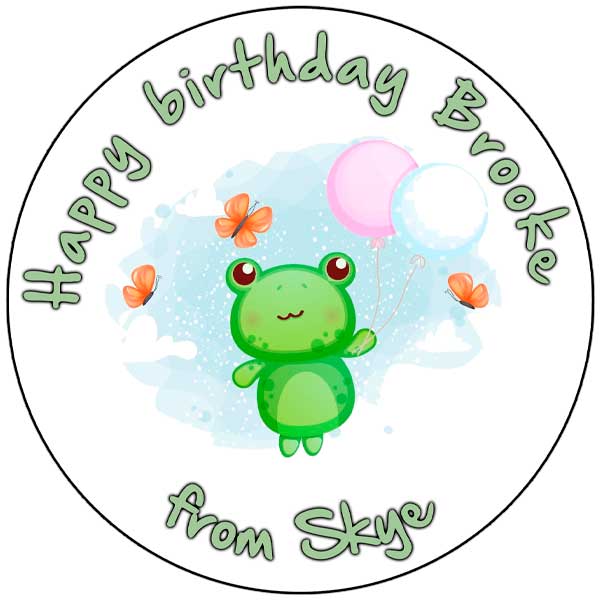 Personalised Stickers - Frog 1 - Image 2
