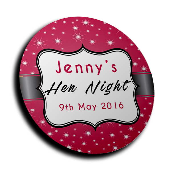 Personalised Stickers - Hen Do Stars