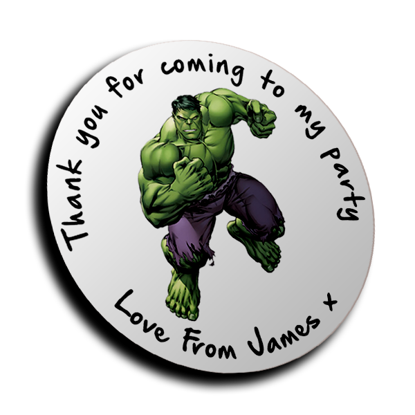 Personalised Stickers - Hulk 1