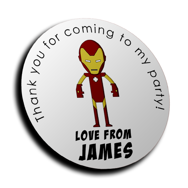 Personalised Stickers - Iron Man