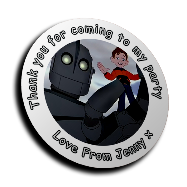 Personalised Stickers - Iron Robot