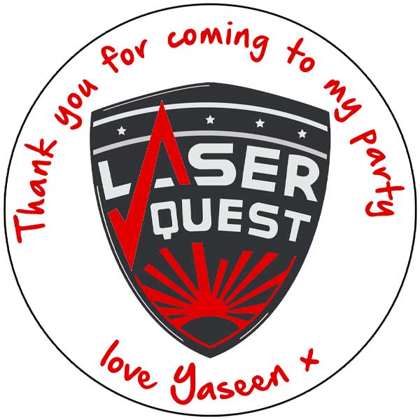 Personalised Stickers - Laser Quest - Image 2