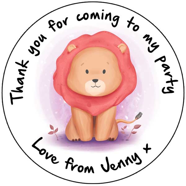 Personalised Stickers - Lion - Image 2