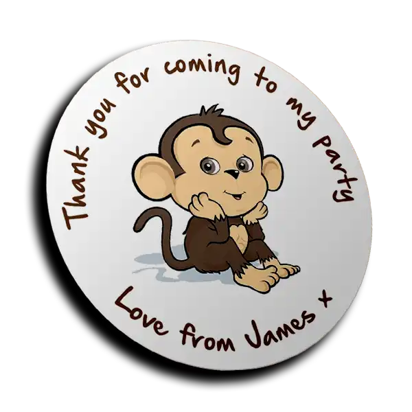 Personalised Stickers - Monkey