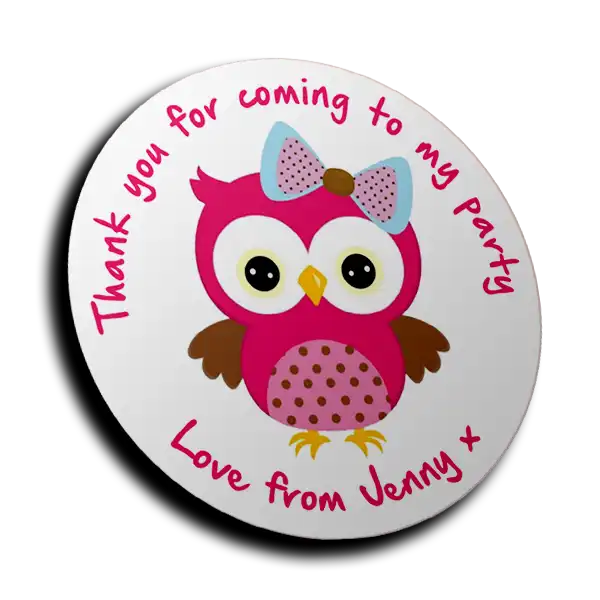 Personalised Stickers - Owl