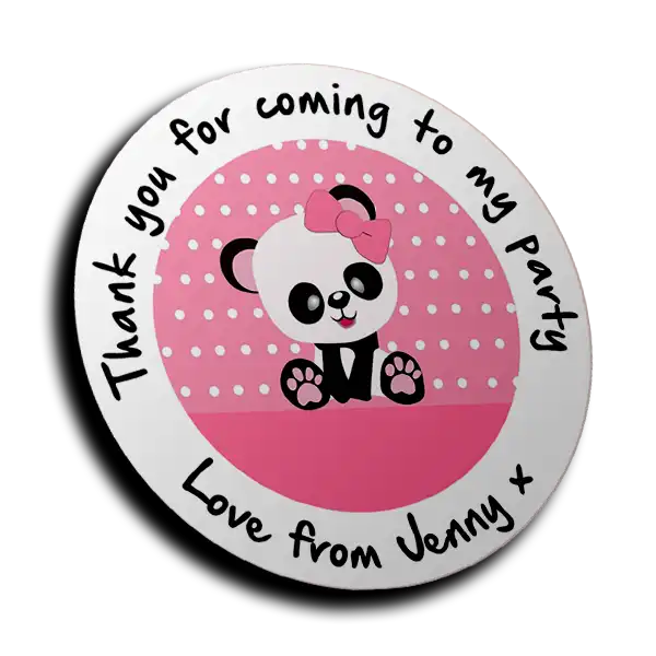 Personalised Stickers - Panda