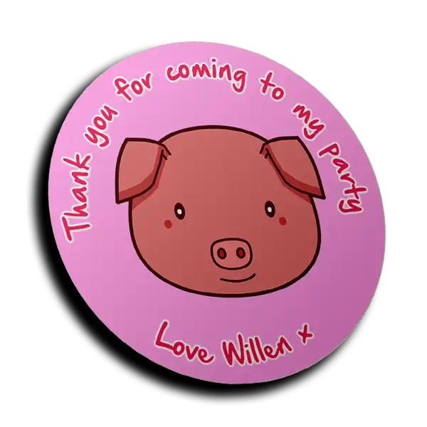 Personalised Stickers - Pig